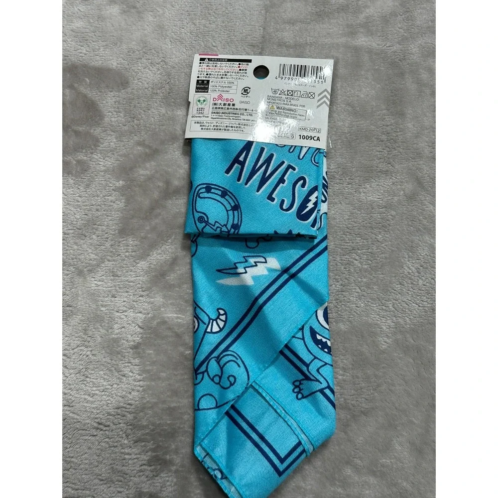Monsters University Bandana Daiso Blue‎ Mike & Sully  Brand New With Tags